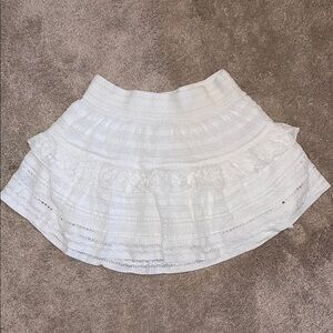 Elegant White Lace Skirt